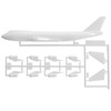 Revell 03999 Boeing 747-200 1:450 Scale Unbuilt/Unpainted Plastic Model Kit