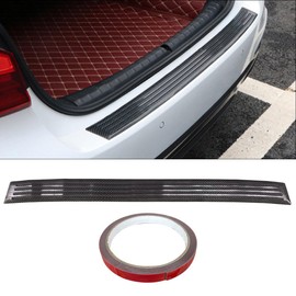 Car Rear Bumper Protector, Scratch-Resistant Carbon Fiber Door Sill Protector Strip, Car Door Edge Guard Sticker, Universal Exterior Accessories, Front/Rear Bumper Trim Cover (41.73'')