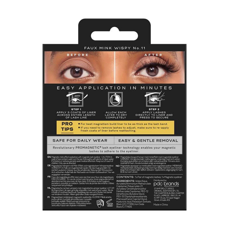 Eylure Luxe Pro Magnetic 10 Magnets Felt Tip Wispy False
