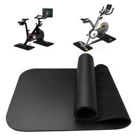 Jinfanshurich 2 Stück Bodenschutzmatte Fitness, Schalldämmende Schutzmatten Fitness 6 mm Dicke rutschfeste Unterlage für Fitnessgeräte Ideal für Fitnessgeräte(28x70cm)