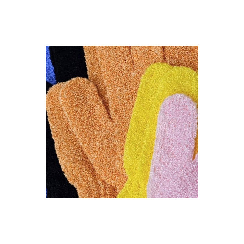 30 Pcs Exfoliating Shower Gloves, 15 Colours