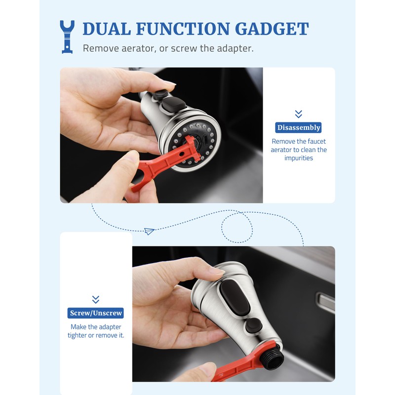Kitchen Faucet Spray Head Replacement - Pull Down Faucet Sprayer