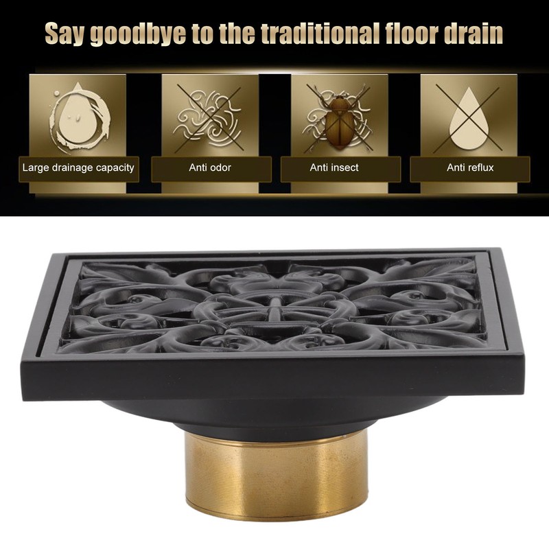 Floor Drain Bathroom Odor Proof Square Floor Drain Stainless Steel