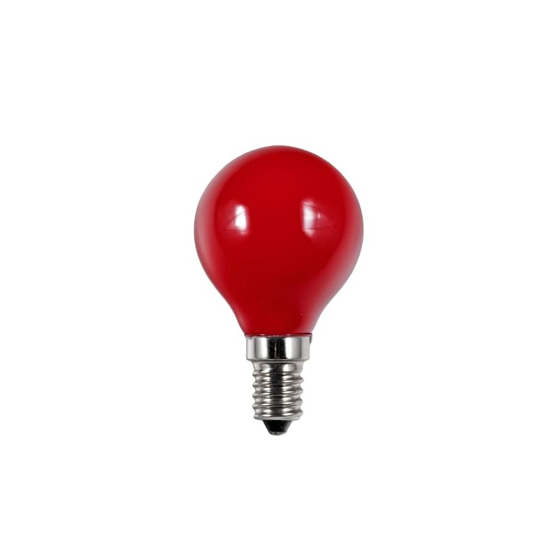 L147215002 1w LED Golf Ball Festoon Light, SES, E14, red
