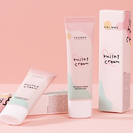 Chamos [2 items] Hini Genie Soft Milky Cream 50ml Whitening Moisturizing Skin Tone Up Whitening Brightening Care / [2개] 히니지니 소프트 밀키크림 50ml 미백 보습 피부톤업 화이트닝 브라이트닝케어