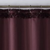 MVSUTA Ruffled Brown Modern Polyester Fabric Shower Curtain,Solid Chocolate Boho