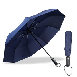 Gifmore Umbrella, Stormproof, Lightweight Automatic Open and Close Umbrella, Portable Travel Umbrella for Men and Women, navy