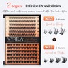 Lash Clusters Kit-VYRILA 0.07mm Wispy 8-14mix C Curl Eyelash Clusters