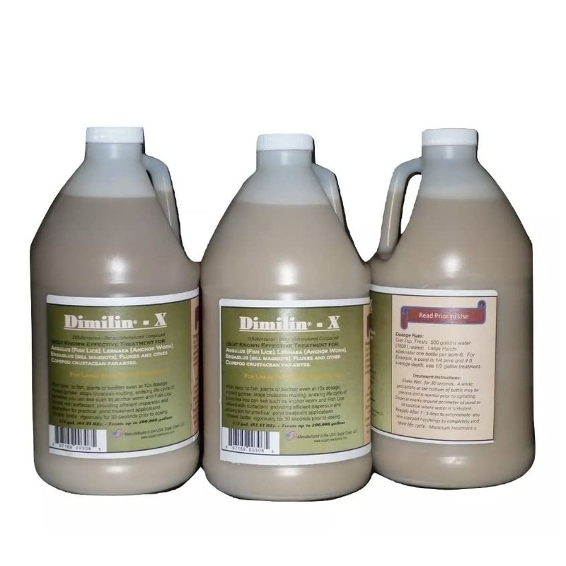 SOBAKEN Dimilin-X Koi & Goldfish Treatmen 1/2 Gallon Anchor Worm