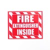Fasmov 10 Pack Fire Extinguisher Inside Sticker Self -5" x