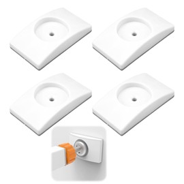 Pack of 4 Wall Protection Pads, Wall Protection for Baby Stair Gates - No Drilling, Stair Gate Wall Protection, Protection Against Damage to Wall, Wall Saver for Door Gate, Children's Gate and Stair