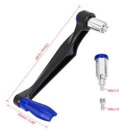 F FIERCE CYCLE 1 Pair 22mm Motorcycle Brake Clutch Protect Hand Guard Lever Blue