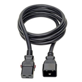 Tripp Lite Computer Power Cord (C20 to C19 Power Cord), Heavy Duty, Locking C19 Connector, 20A, 100-250V, 12AWG, 6 ft. (P036-L06)