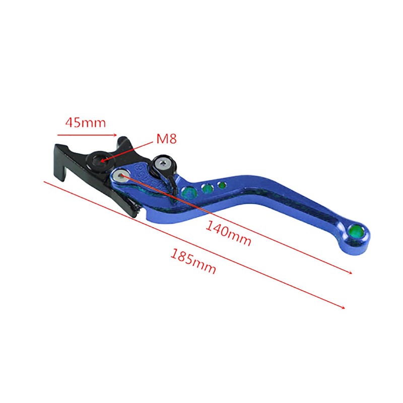 Brake Clutch Lever, 2 Pieces, Universal Motorcycle Aluminium Adjustable Alloy