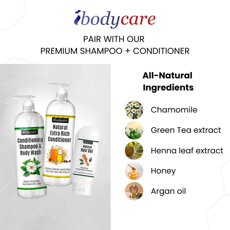 ibodycare Conditioning Shampoo & Body Wash, Sulfate-Free Hair & Body