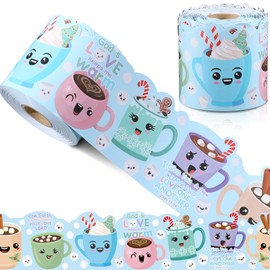 Saypacck 68.9 Feet Christmas God's Love Keeps Me Warm Board Border Winter Religious Classroom Border Trim Strips Bright and Colorful Winter Party Decor for School Office Chalkboard Decoration