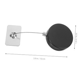 Operitacx 2 Stück Automatische Teleskopschloss langes Kabelschloss versenkbares Laptopschloss Kabelkombinationsschloss Drahtschlosskabel Diebstahlsicherungskabel Kabelschlösser Eisen Schwarz