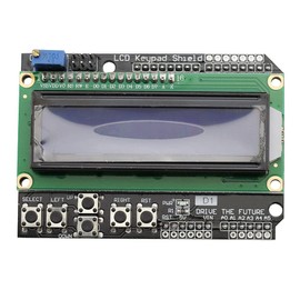 VKLSVAN 2pcs DC 5V 1602 LCD Keypad Display Shield Blue Backlight for Arduino