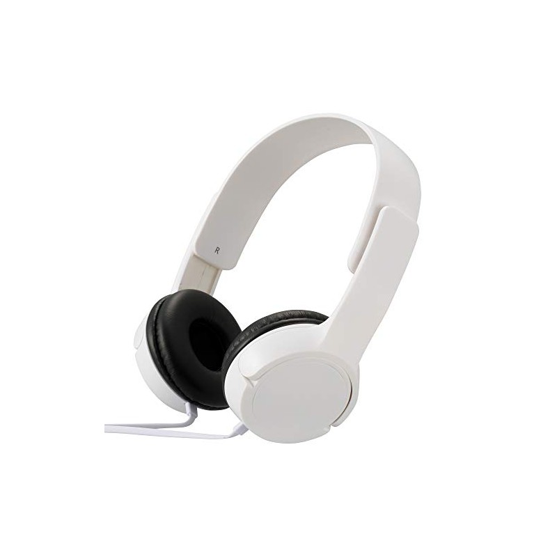 OHM Electric AudioComm Stereo Headphones H125 White HP-H125N-W 03-2280 OHM