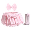 Newborn Baby Girl Cotton Skirts with Built-in Shorts Toddlers Ruffle