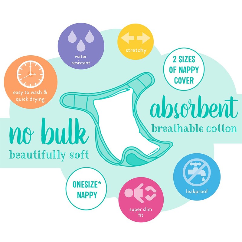 Bambino Mio, Miosoft Two Piece Nappy Honey bee