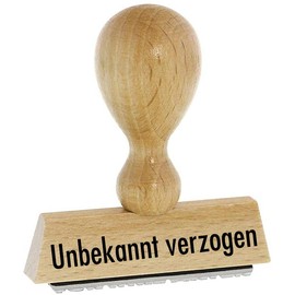 Warehouse Stamp - Unknown Warped - Kaufhaus2010 Beech Wood Stamp - Warehouse Text Stamp for Labelling Invoices and Other Documents 4 cm Long