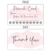 50 Pink Watercolor Reward Punch Cards | Customer Loyalty Cards