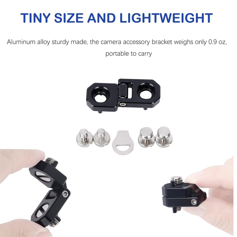 NICEYRIG Mini Right-Angle Plate L-shaped Mounting Bracket up to 180°