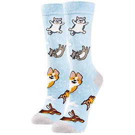 PanPacSight Women's Novelty Animal Socks, Cute Sock for Girls, Funny Dog Sock, Size 8-13