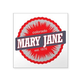 CafePress Mary Jane Ski Resort Colora Square Sticker 3 X 3 Square Bumper Sticker Car Decal