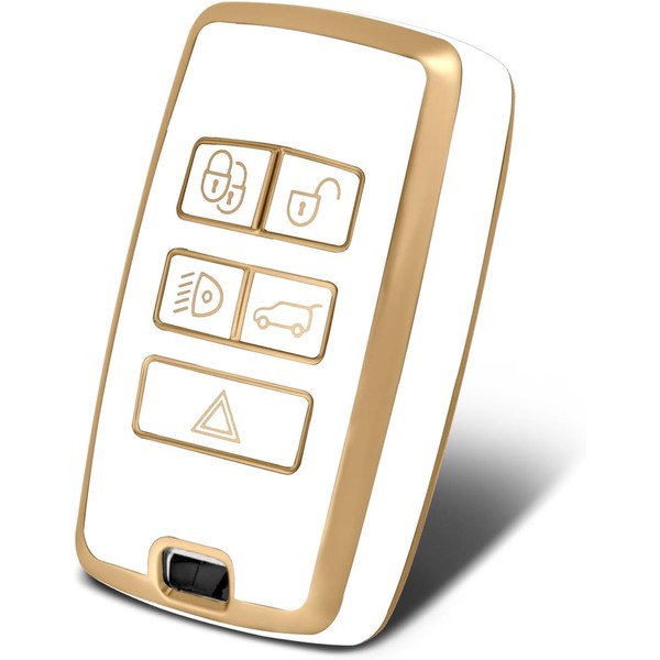WORCAS for Land Rover 5 Buttonsn Key Fob Cover, TPU