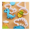 Dinosaur Cookie Cutters with Matching Cookie Stencils -Set of 16-8Pcs