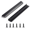 Satanga Edge Black Finger Pulls for cabinets Kitchen Invisible Hardware