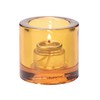 Hollowick Amber Thick Glass Tealight Lamp