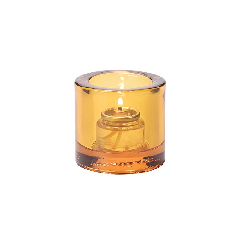 Hollowick Amber Thick Glass Tealight Lamp
