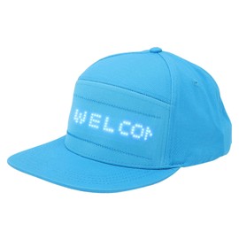 Pure Color LED Display , LED Sign Hat with Removable LED Message Screen for SPOTLED APP (Blue Hat Blue Words)