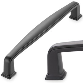 KOOFIZO 10 Pack 5 Inch Black Kitchen Cabinet Pulls Matte Black Cabinet Handles Black Cabinet Hardware for Kitchen Cabinets 1817 Drawer Dresser Cupboard Bedroom