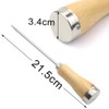Fireboomoon 3 Pack Stainless Steel Ice Pick with Safety Wooden
