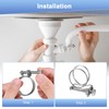 M METERXITY 6 Pack Double Wire Hose Clamp 20-24mm 304