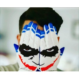 PGX Baseball Smiley Baseball Batting Gloves Cool Blue (Youth Medium)