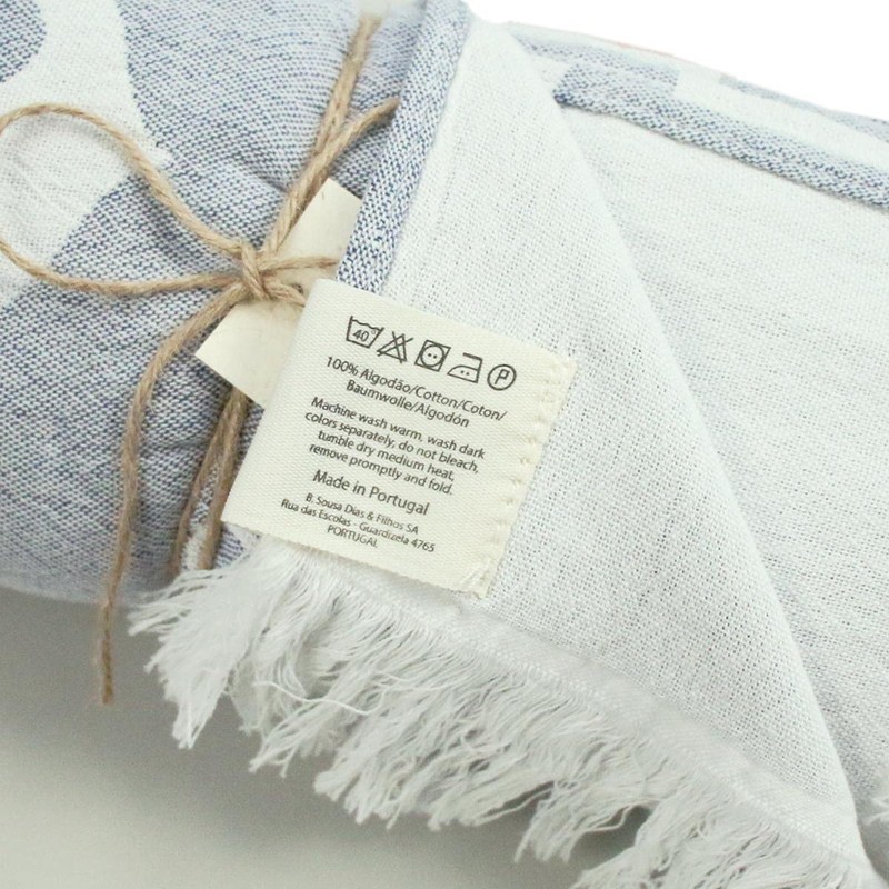 440s Pareo Beach Towel Anchor Blue
