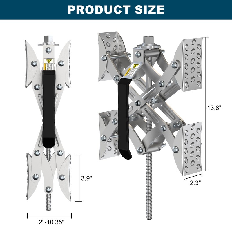Rvdeaa RV X Chocks Wheel Stabilizer for Travel Trailers, 2