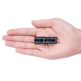 SdeNow Mini Flashlight Keychain with Micro USB Rechargeable Tiny Flashlight Brightness can Achieve up to 200 lumens for EDC Torch