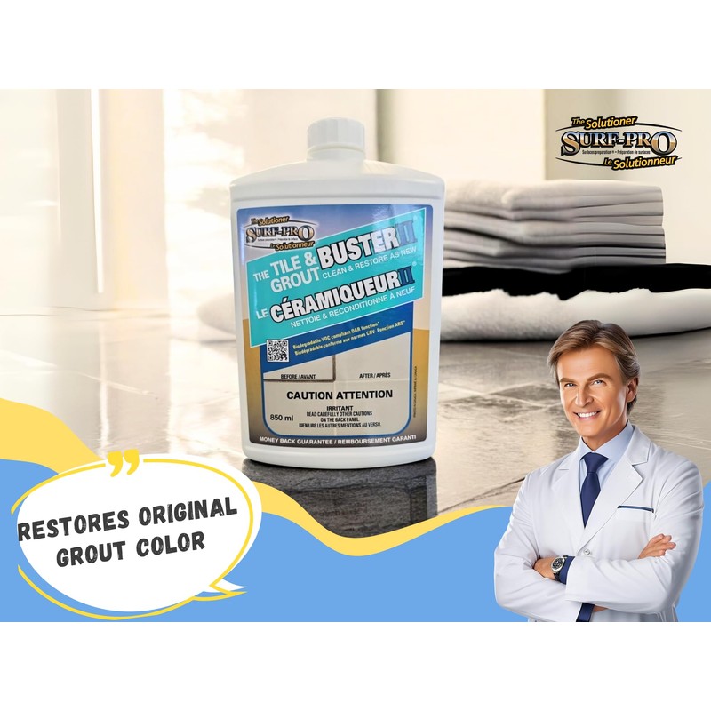 SURF PRO Tile & Grout Buster II – 850 ml