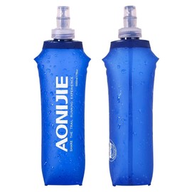 AONIJIE 2 Pack 500ML Collapsible TPU Soft Flask for Outdoor Sports Hydration Lightweight Folding Water Bottles for Running Hiking Cycling (B#500ml - 2 Pcs)