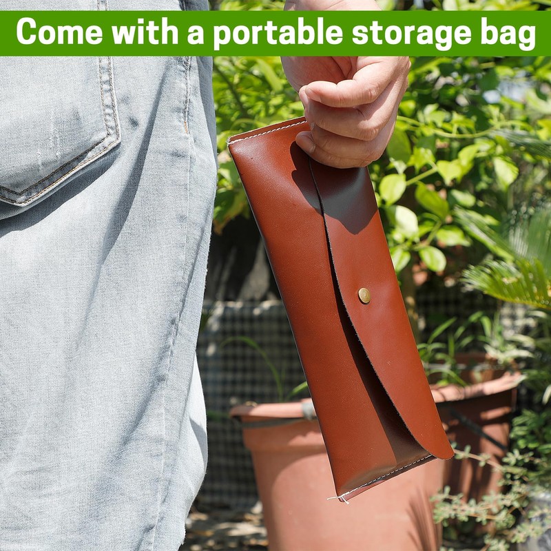 Bonsai Set 8 Pcs - Include Pruner,Fold Scissors,Mini Rake,Bud &