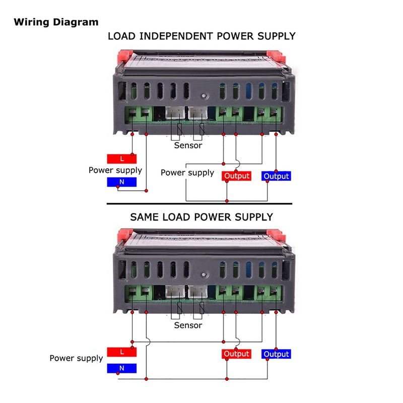 12v + Digital Temperature Controller, Intelligent Thermostat Adjustable Controller Switch