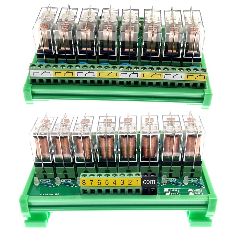 ANMBEST 8 Channel AC/DC 12V Rail Mount Relay Interface Module