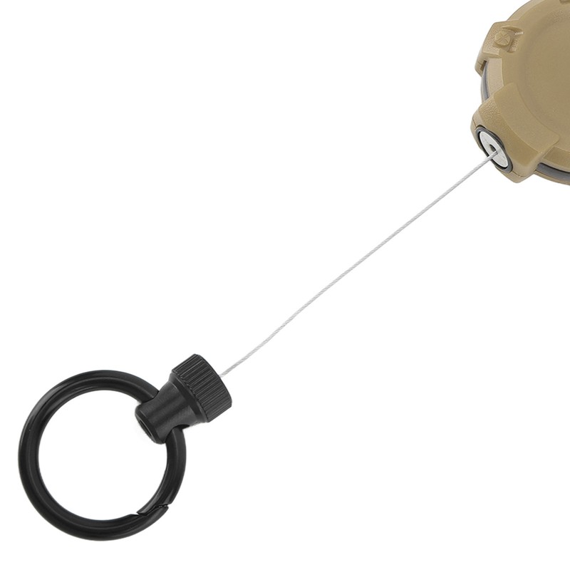 Magnetic Retractable Keychain Stainless Steel Wire Easy Pull Buckle Carabiner