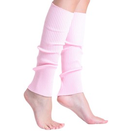 AWS/American Made Pink Knitted Leg Warmers for Women and Girls 1 Pair
